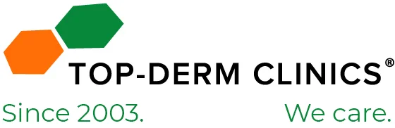 Logo Top-Derm Clinics / We Care.